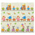 Spielmatte 180 x 200 cm mit diversen Tiermotiven