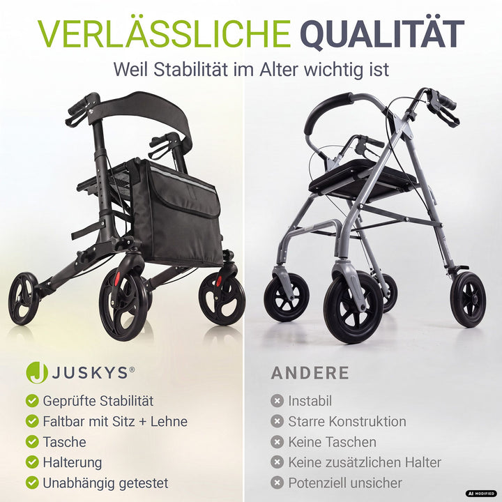Aluminium Rollator Vital mit Sitz