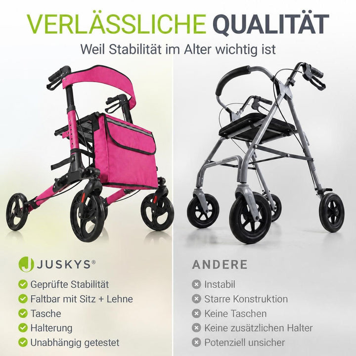 Aluminium Rollator Vital mit Sitz