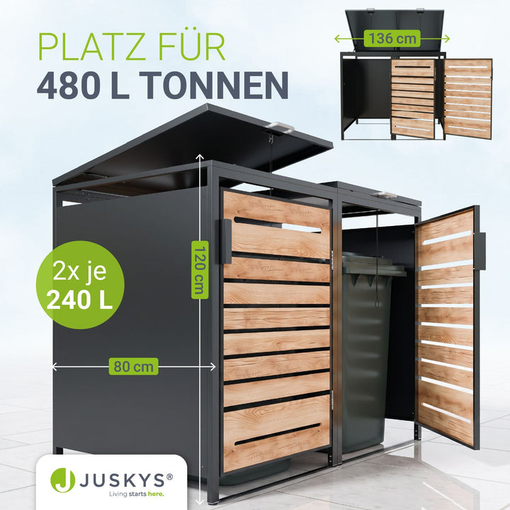 Metall Mülltonnenbox Arel