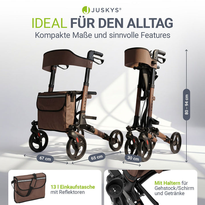 Aluminium Rollator Vital mit Sitz