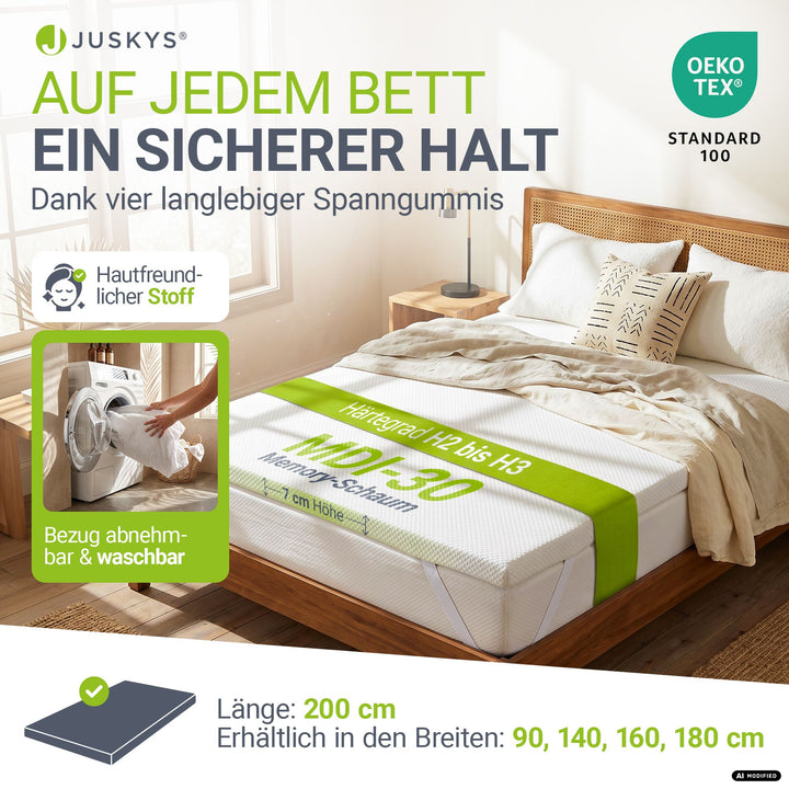 Orthopädischer Matratzentopper aus Memoryschaum