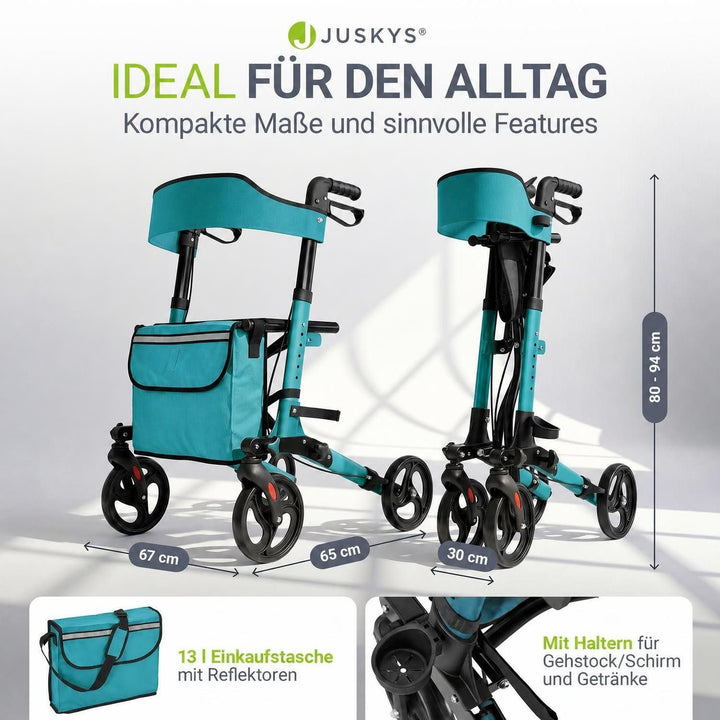 Aluminium Rollator Vital mit Sitz
