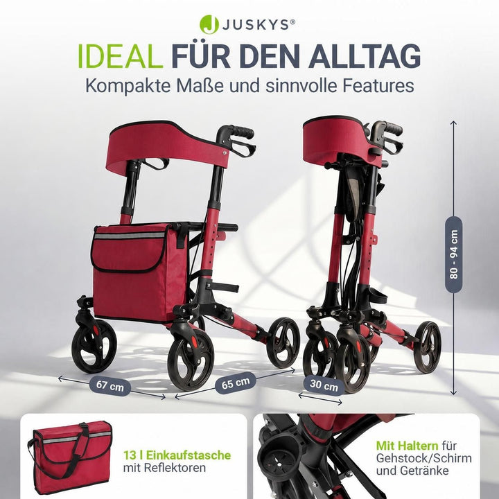 Aluminium Rollator Vital mit Sitz