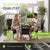 Eckiger Polyrattan Gartentisch Yoro