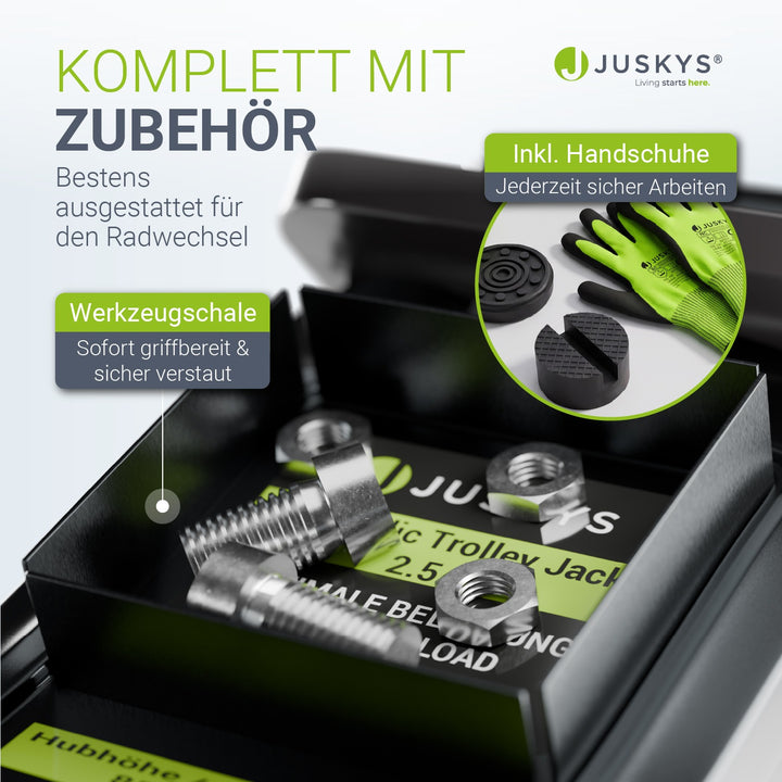 Wagenheber 2,5 t mit Transportbox