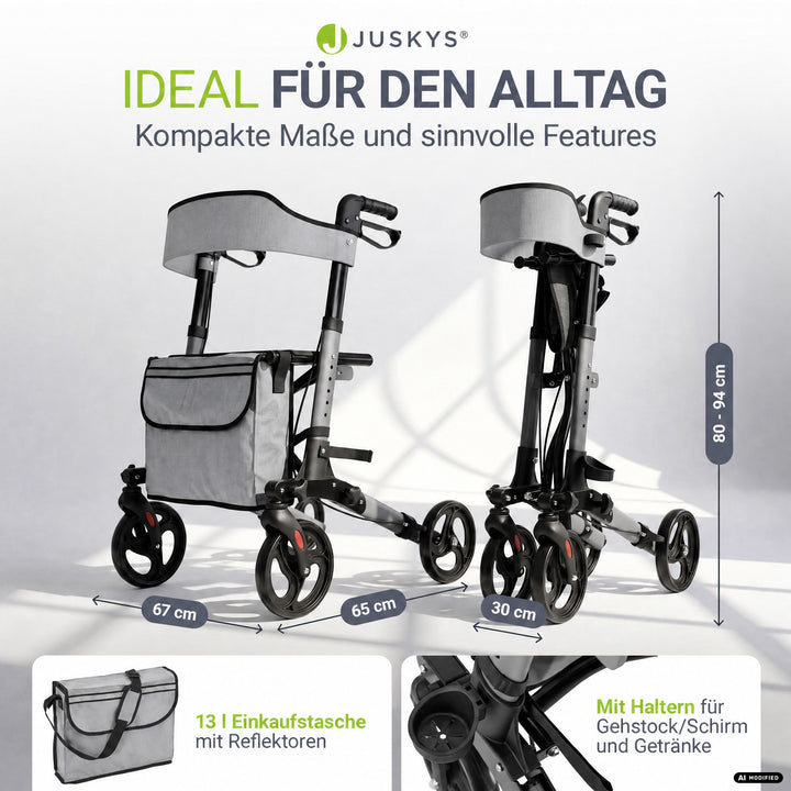 Aluminium Rollator Vital mit Sitz
