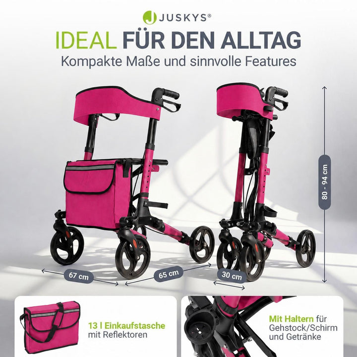 Aluminium Rollator Vital mit Sitz